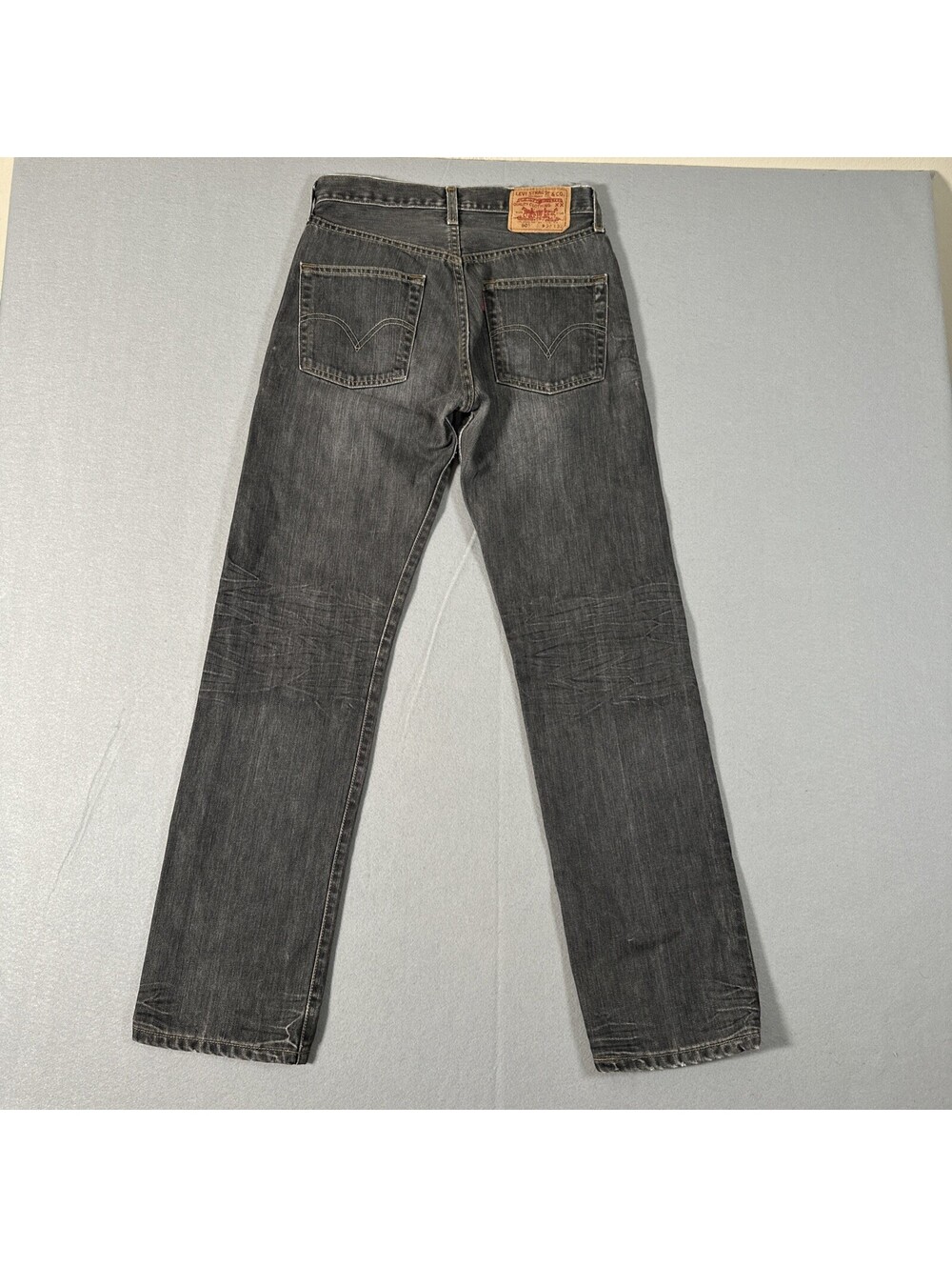 Vintage Levi's 501 XX Mens Denim Jeans Size 29x32 Gray Button Fly Y2K